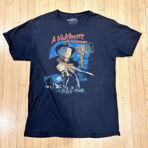 NIGHTMARE ON ELM STREET T SHIRT Mens S Freddy Krueger Black Y2K Horror